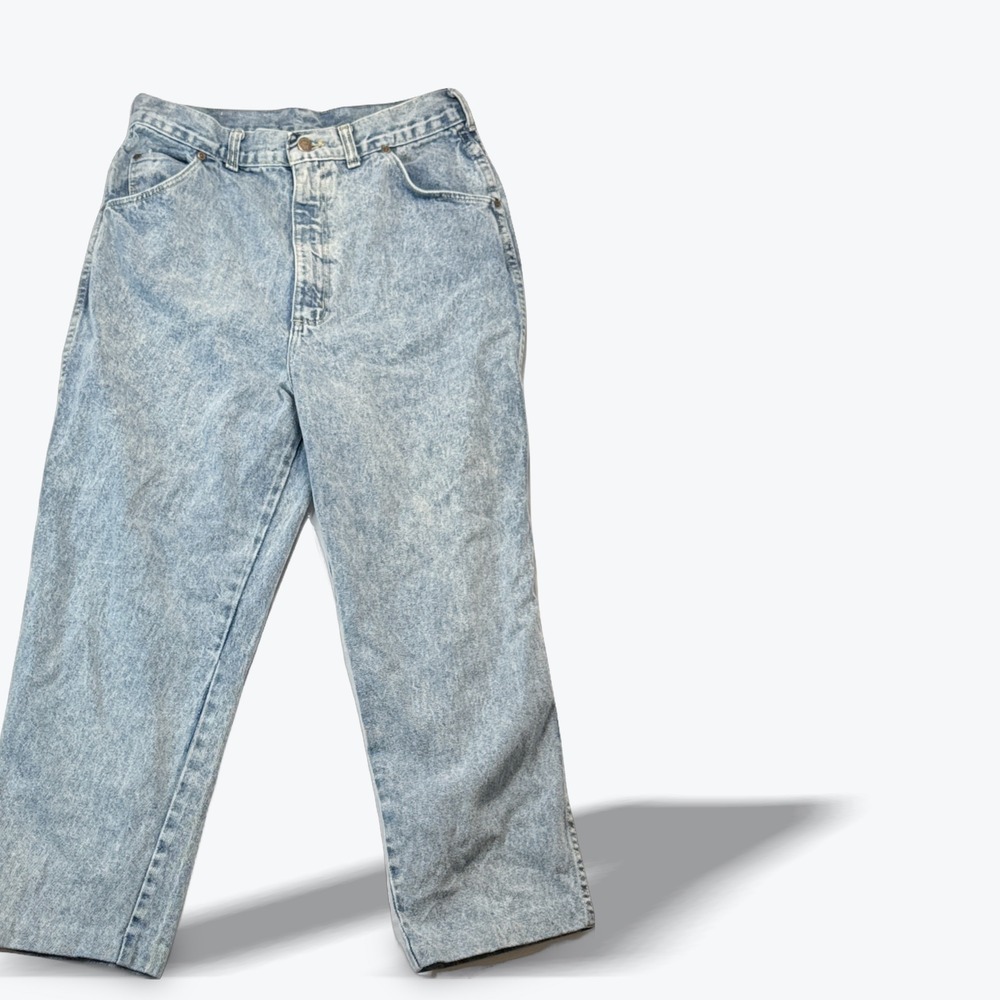 Vintage Gitman Bros Straight Leg Jeans High Waisted Acid Wash Size 16